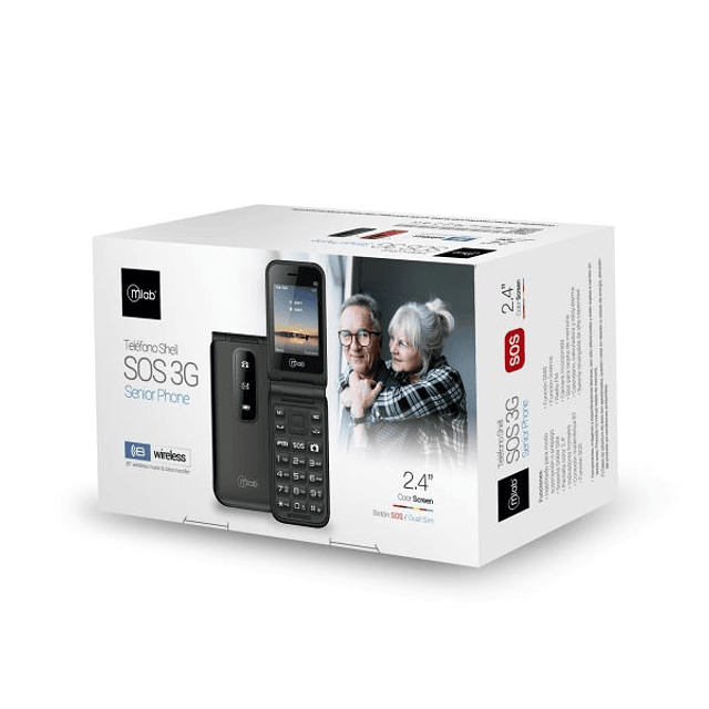 Teléfono Senior Phone Sos 3g Mlab Doble Sim 2.4