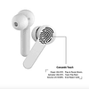 Audifonos Aiwa Bt In Ear Inalámbricos Aw8 Blanco