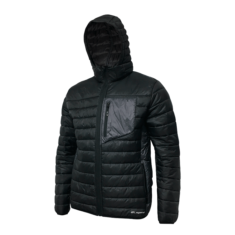 Parka Insulada Legend Russel Negro Capucha 1