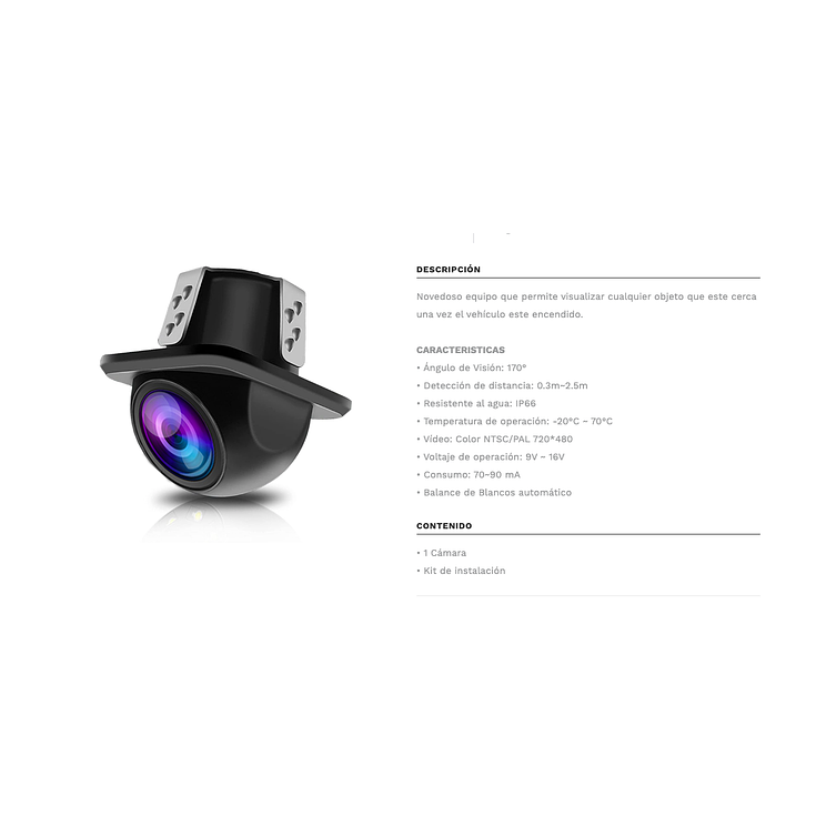 Camara De Retroceso Angular Nemesis 3