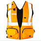 Chaleco Geólogo Minero Naranjo 360 Alta Visibilidad - Miniatura 1