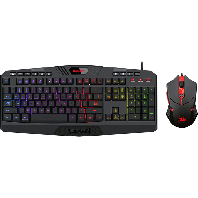 Kit Gamer Redragon 2 En 1 Teclado Membrana Mouse S1013SP