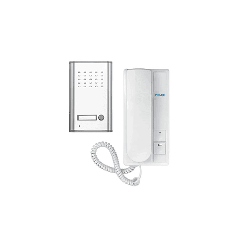 Kit Portero Eléctrico Philco Citófono Frente Metálico Pr-10 