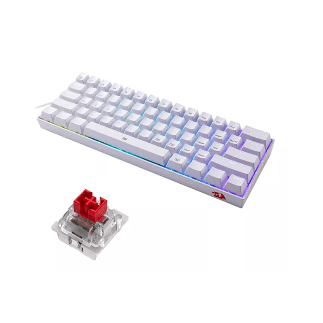 Teclado Redragon Dragonborn K630 Rgb Swtich Rojo Blanco