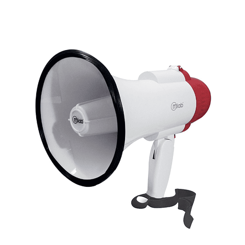 Megáfono Recargable 15w Mlab 6440 Sirena Grabacion