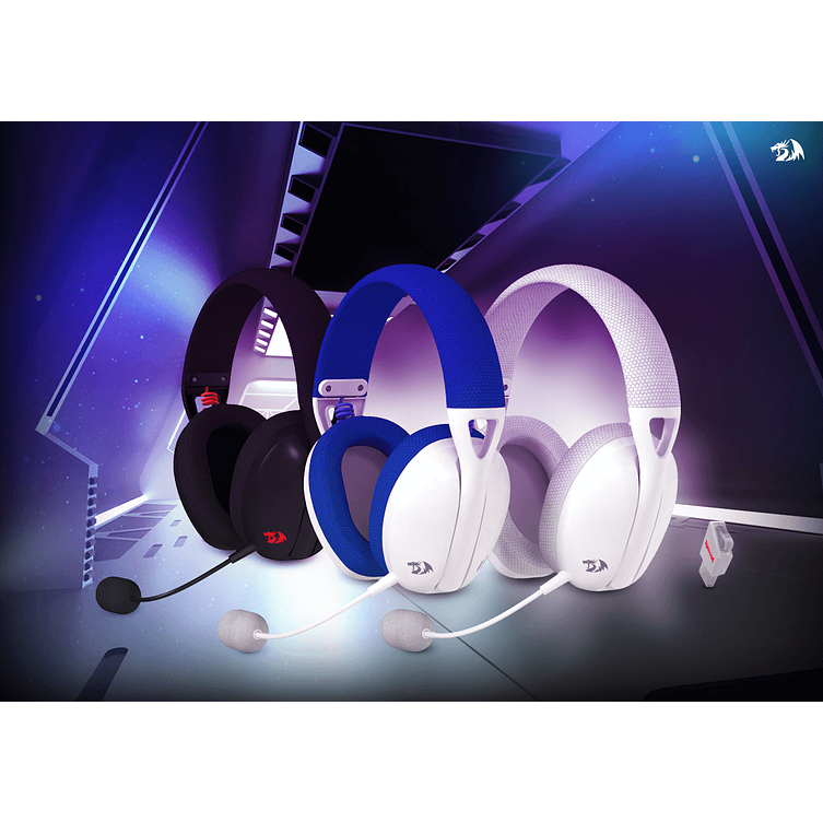 Audifono Redragon H848b Ire Pro W-G Wireless Wire Bt Usb-c 4