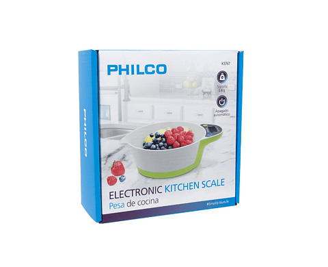 Balanza Pesa Digital Cocina Philco Tipo Bowl 1gr A 5kg Green