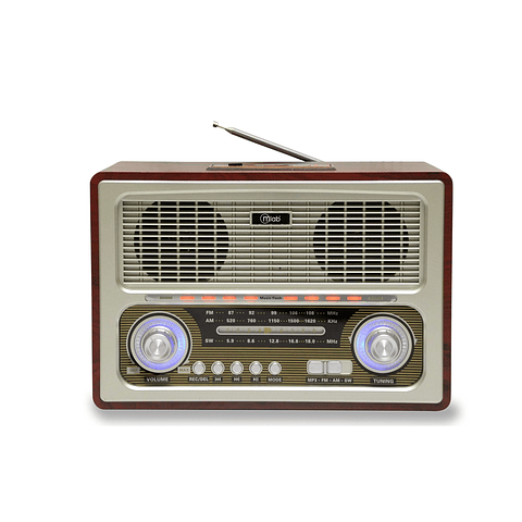 Radio Retro Recargable Bt/usb/fm Mlab 7809