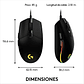 Mouse Gamer Logitech G203 Lightsync Rgb Black - Miniatura 5