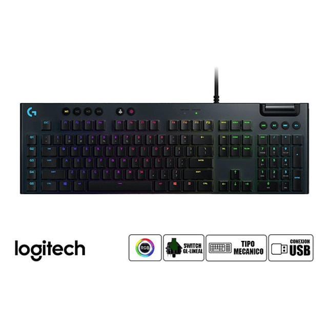 Teclado Logitech Mecanico G815 Rgb Lightsync Carbon