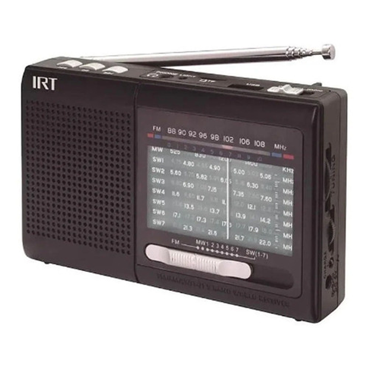 Radio Irt Fm/am/sw Usb/ Msd Con Bateria Recargable 1