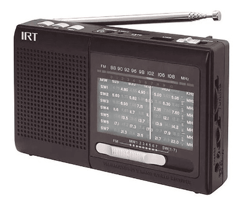 Radio Irt Fm/am/sw Usb/ Msd Con Bateria Recargable