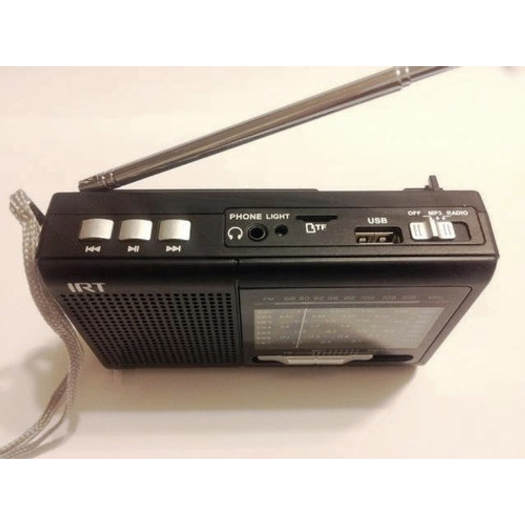 Radio Irt Fm/am/sw Usb/ Msd Con Bateria Recargable 3