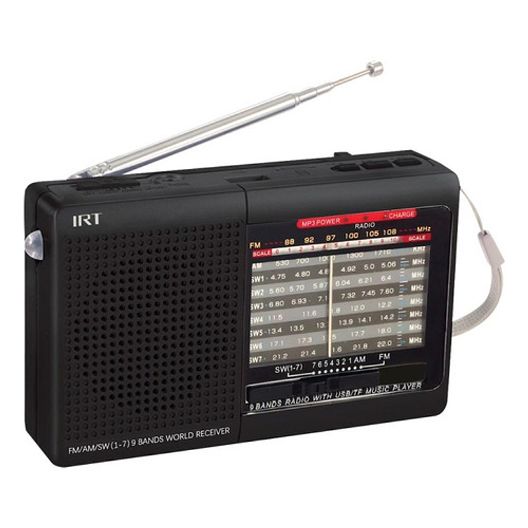Radio Irt Fm/am/sw Usb/ Msd Con Bateria Recargable 5