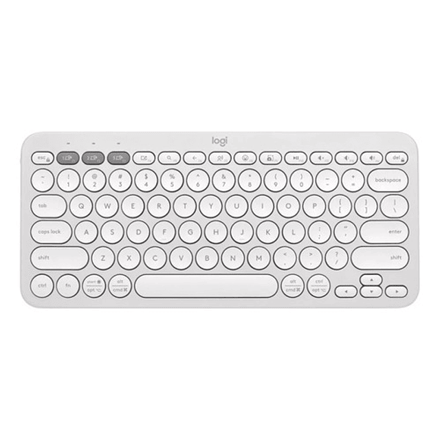 Teclado Bluetooth Logitech Pebble Keys 2 K380s Blanco