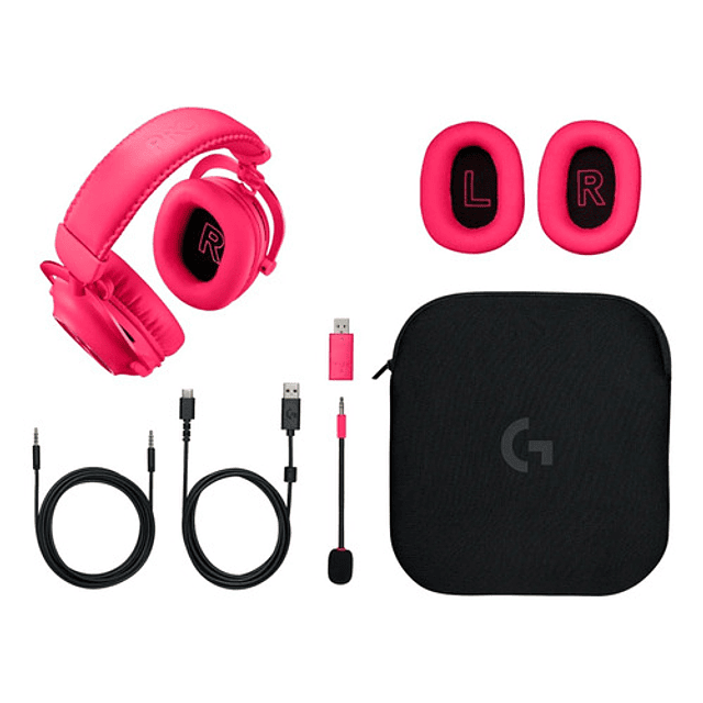 Audifono Logitech Pro X 2 Lightspeed Magenta Wireless