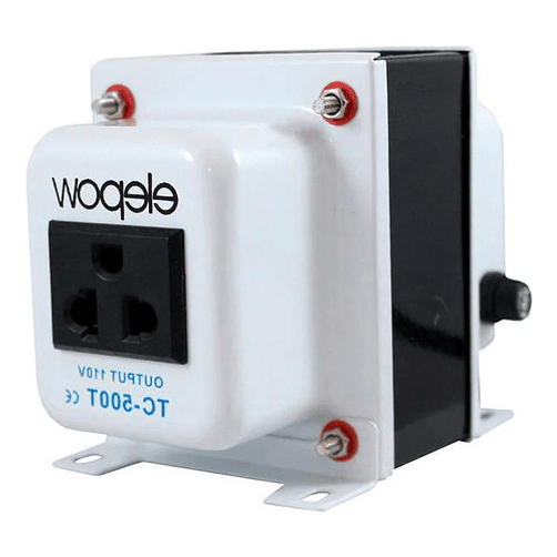 Transformador Corriente 220v A 110v 500 Watts + Tierra ELEPOW 2