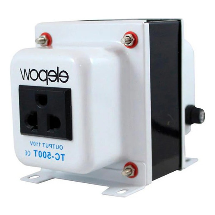 Transformador Corriente 220v A 110v 500 Watts + Tierra ELEPOW 2