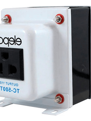Transformador Corriente 220v A 110v 500 Watts + Tierra ELEPOW