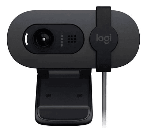 Cámara Web Full Hd 1080p Logitech Brio 100 Grafito