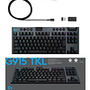 Teclado Gamer Logitech G915 Tkl Carbon Color - Lanzamiento Color Del Teclado Negro Idioma Inglés Us