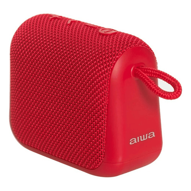 Parlante Portatil Aiwa Impermeable Ipx6 Radio Fm Aw-kf3 Rojo