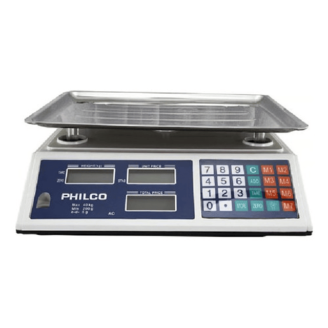 Pesa Balanza Digital 40 Kg Philco Acero Inox