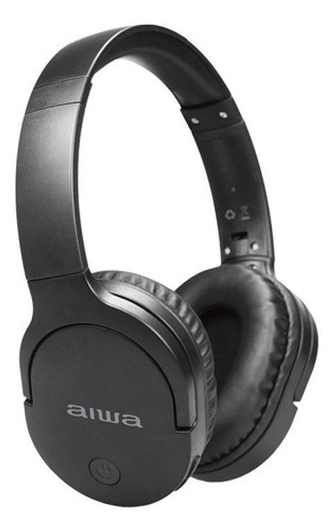Audífonos Aiwa Bluetooth Aw-k11b Over Ear Plegables Negro
