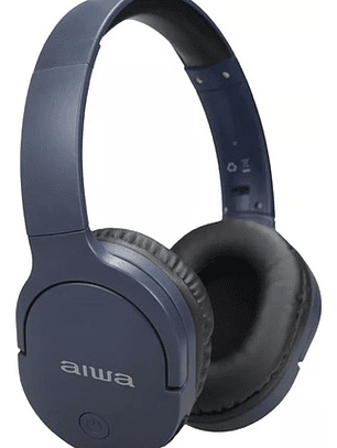 Audífonos Aiwa Bluetooth Aw-k11blue Over Ear Plegables Azul