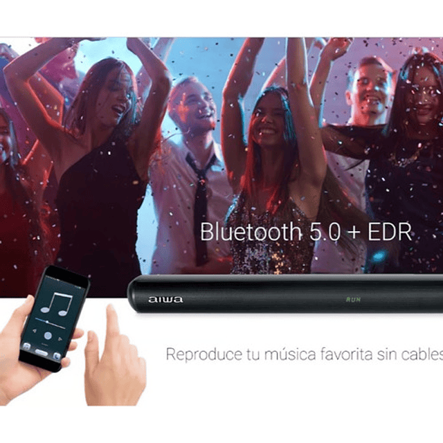 Barra De Sonido Soundbar Bluetooth Aiwa 40w Sbh20