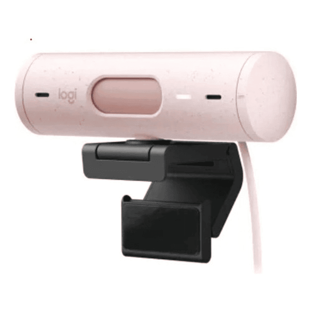 Webcam Logitech Brio 500, 4mp Full Hd 1080p  Usb-c Rosa