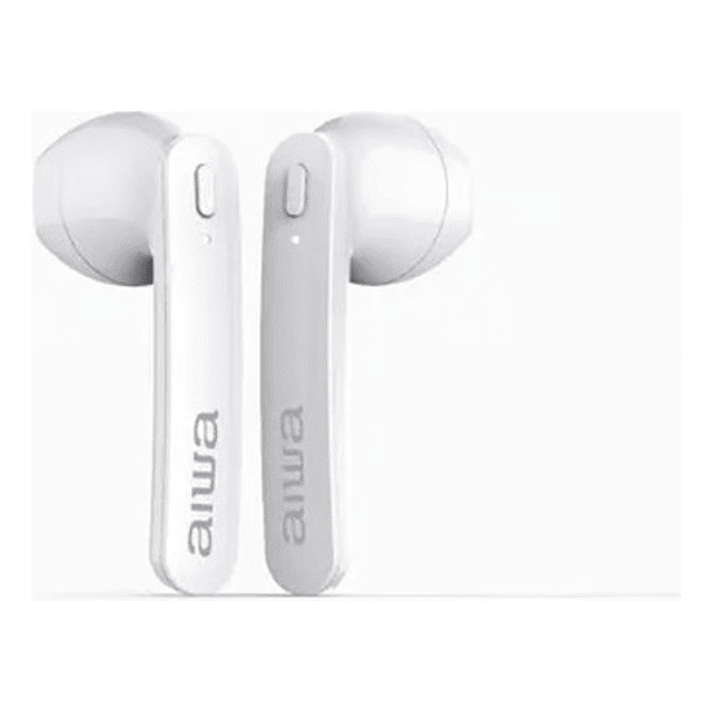 Audífonos Aiwa Inalámbricos Tws Bluetooth Aw9 Blanco