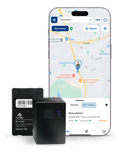 Gps Autosky 4g Portatil App Sos Recargable