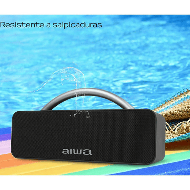 Parlante Bluetooth Aiwa 20w Portatil Ipx5 Con Tws Aws-80bt