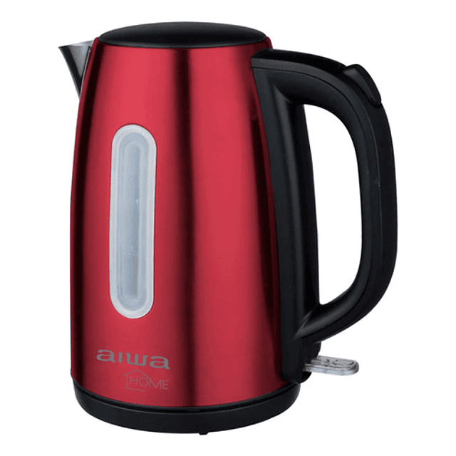 Jarra Hervidor Agua Acero Inoxidable Aiwa 1.7 Lts 2200w Rojo