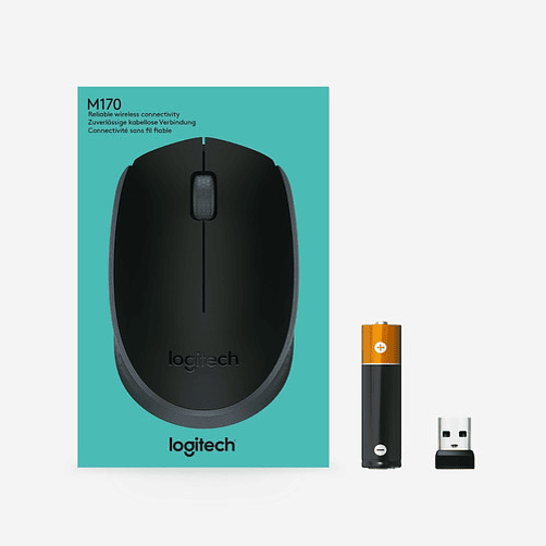 Mouse Inalambrico Logitech M170 Negro 910-004940 8