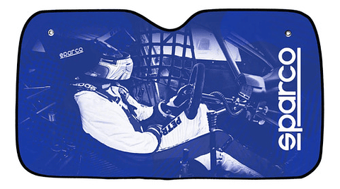 Cortina Auto Parasol Sparco Spc1719l Plegable 140x70 Cm