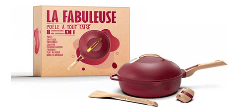 Sartén Cookut 8 En 1 La Fabulosa Burdeo
