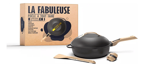 Sartén Cookut 8 En 1 La Fabulosa Negro