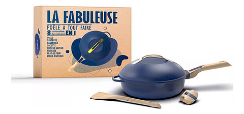 Sartén Cookut 8 En 1 La Fabulosa Azul