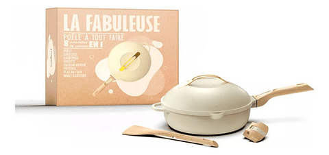 Sartén Cookut 8 En 1 La Fabulosa Blanco