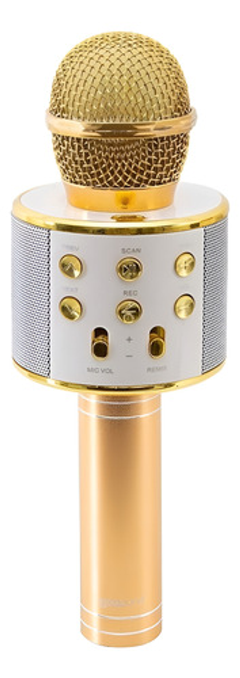 Micrófono Karaoke Prosound Mk003 Color Dorado