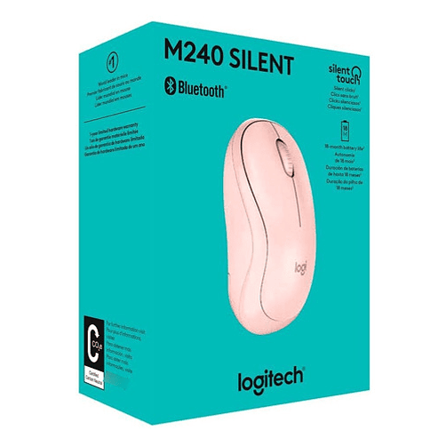 Mouse Logitech M240 Silent Inalámbrico Rosa 3
