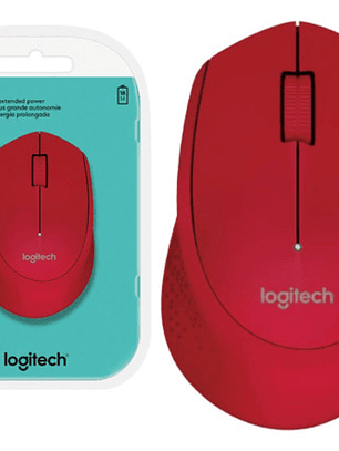 Mouse Logitech Wireless Usb 2.4 M280 Rojo