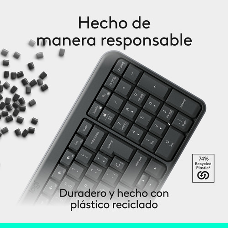 Teclado Inalámbrico Bluetooth Logitech K250 Negro Negro Español España 6