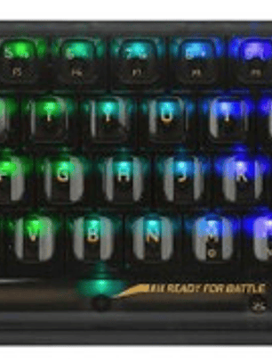 Teclado Gamer Redragon Fizz Rgb K617-ctb Transparente Oscuro Inglés