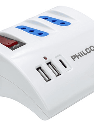 Extensión Alargador Ac/usb-c 3.0 Philco 2044b Blanco