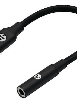 Adaptador Hp Tipo-c A Jack 3.5mm Color Negro Negro
