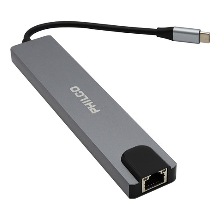Hub Adaptador Multifuncion 8 En 1 Usb-c Philco Color Negro Negro 3