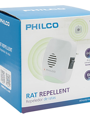 Repeledor Ahuyenta Ratas Philco Ultrasonico Blanco Rt493